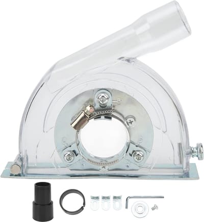 Stofkap Haakse Slijper - Beschermkap Snijmachine - Stofvrij Zagen - Transparant PC Plastic - 4-5 Inch - Transparant
