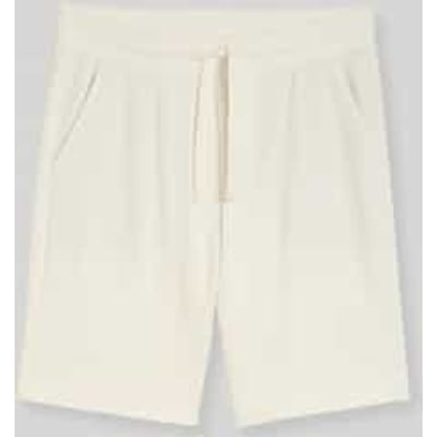 Tom Tailor Denim - Relaxed shorts met wafelstructuur - Maat XXL - Wool White