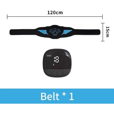 Elektrische Vibratie Afslanken Oplaadbaar EMS Taille Arm Strak Gewichtsverlies Fiess Oefening Buikspieren Verstevigingsriem Lichaam Afslanken black