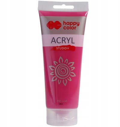 HAPPY COLOR Acrylverf 200ml Karmozijn 28