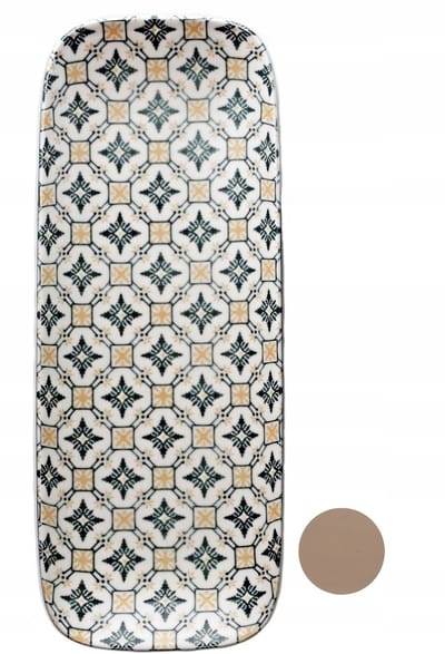 Keramieken Serveerschaal Beige Mozaïek 32 cm