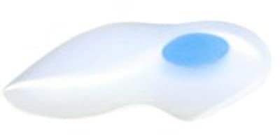 Mövibrace - Hielspoor zooltjes - 1 paar - Met verhoogde binnenboog - 100% siliconen - Unisex - Maat M - Schoenmaat - Maat 38-41