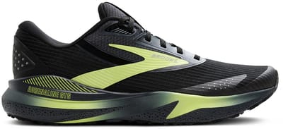 Brooks Adrenaline GTS 24 Men Weatherized - Product Kleur: Black/Ebony/ New Yellow / Product Maat: 41