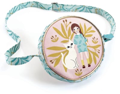 Djeco kleine tas Cat - elegante kindertas van katoen.