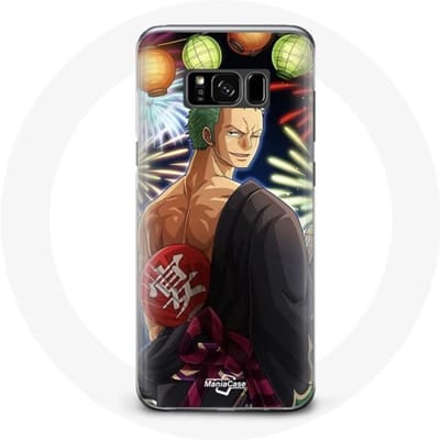 Coque - maniacase - Samsung Galaxy S8 - One Piece Joyeux Noël - Protection - Souple noir