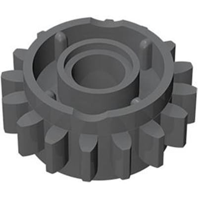 10 STUKS Bouwsteen 18946 MOC/DIY componenten hulpstukken 16 tandwiel schakelmechanisme speelgoed 10PCS donkergrijze kleur