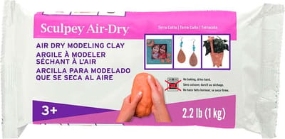 Klei Air-dry bright terra cotta 1kg - Sculpey