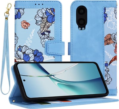 Hoesje geschikt voor OnePlus Nord CE 4 Lite - Techsuit FlipCraft Book Wallet Case met koord - Vibrant Blue