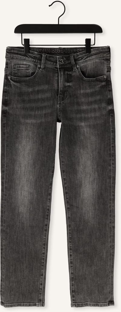 Indian Blue Jeans 2555 Wide Straight Black Jeans Jeans Jongens - Broek - Antraciet - Maat 122