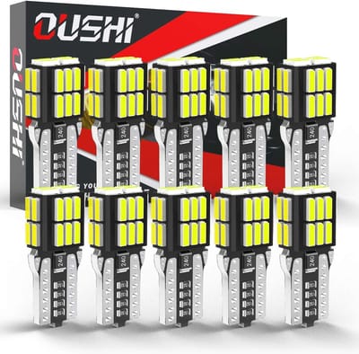 LED Lamp W5W T10 194 - Extreem Heldere Ijsblauwe Vervanging voor Auto Interieur en Verlichting (10 Stuks)