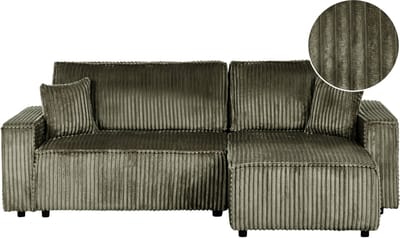 ABACKA - Slaapbank - Groen - Linkszijdig - Corduroy