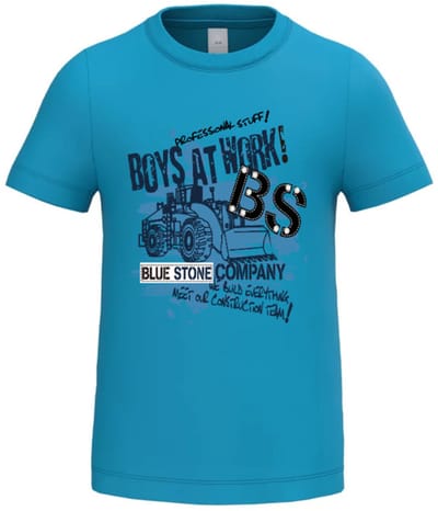Jongens shirt Boys at work - Creme - 158/164