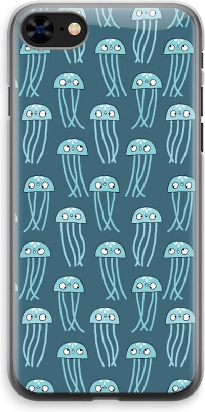 Case Company® - Hoesje geschikt voor iPhone 8 hoesje - Kwallie - Soft Cover Telefoonhoesje - Bescherming aan alle Kanten en Schermrand