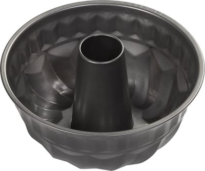 Famanu - Antiaanbak Cannelé Taartvorm, Perfect voor Zelfgebakken Brood en Taarten, Elegant Patroon, 21 cm Binnendiameter, Grijs