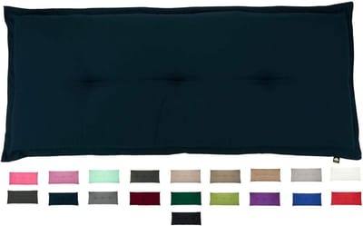 Bank Kussen - Tuinmeubel Kussen - Buiten Zitten - Waterafstotend - 180 x 50 cm - Navy