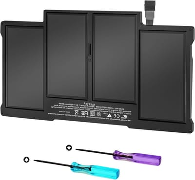 Vervangende batterij voor MacBook Air 13" A1466 en A1369, 7200mAh, 55Wh, 7.6V, geschikt voor modellen uit 2010-2017