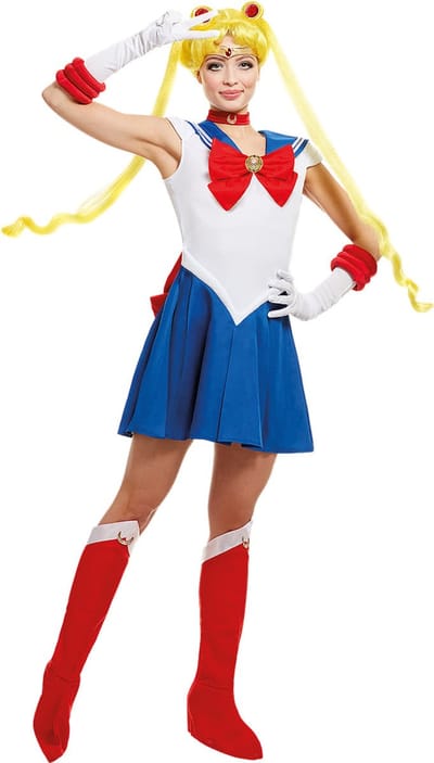 FUNIDELIA Moon kostuum - Sailor Moon voor vrouwen - Maat: XL - Blauw