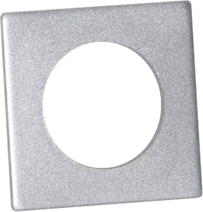 Accessoires voor kaarsenhouder "Accessorize", metaal, geborsteld zilver, 7 stuks, vierkant, 3,2 cm