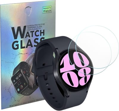 Screenprotector voor Samsung Galaxy Watch 6 / Watch 5 / Watch 4 (40mm) - 2 stuks Beschermglas Smartwatch van glas Transparante glazen schermbeschermfolie