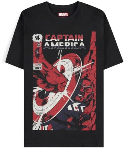 Captain America Brave New World - Retro Heren T-shirt - zwart - XXL