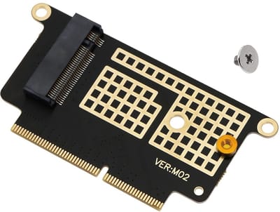 SPHProducts - M.2 SSD Convert-adapterkaart - Upgrade MacBook - Zwart - Vervangende onderdelen - Geschikt voor A1708 - Inclusief schroef
