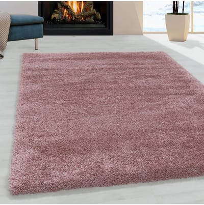 Harig vloerkleed voor de woonkamer, aangenaam zacht vloerkleed voor de slaapkamer, roze 80x150 cm
