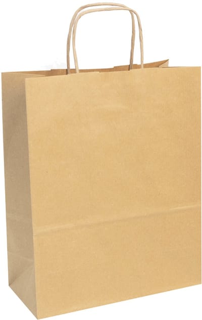 Clairefontaine papieren draagtas, 220 x 100 x 270 mm, groen, groot