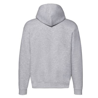 Fruit of the Loom Unisex Premium Heather Hooded Jacket voor volwassenen (Heide Grijs)