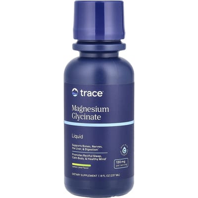 Sporen, Vloeibaar, Magnesiumglycinaat, Citroen-Limoen, 8 fl oz (237 ml)