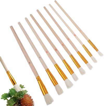 8 Pollinatieborstels voor Handmatige Bestuiving van Vetplanten, Bonsai, Tomaten en Plantenbescherming