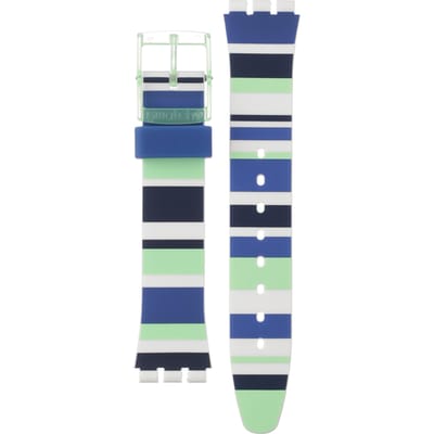 Swatch Plastic - Originals Medium (34mm) /Access/Solar/Musicall/Stop - G/SK/SL/SR/SS/SO28 AGG711 GG711 Sky Zebra Horlogeband