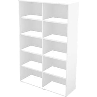 Schäfer Shop Genius Boekenkast TETRIS WALL, 5 HC, B 1000 x D 420 x H 1880 mm, wit