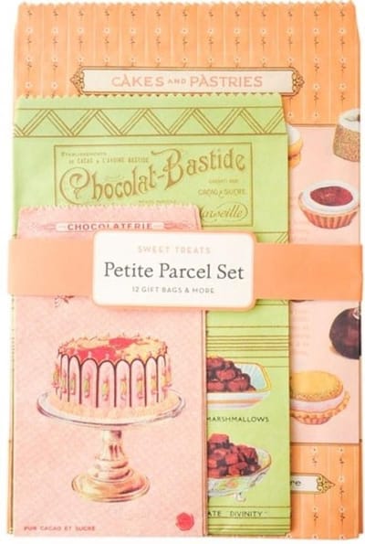 Set met cadeauzakjes, stickers en labels - Sweet Treats - Cavallini & Co Petite Parcel Set