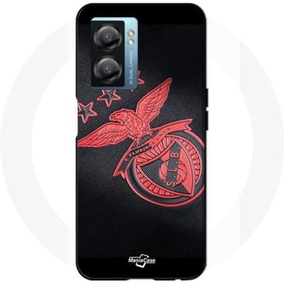 Oppo A77 5G hoesje slb benfica zwarte achtergrond