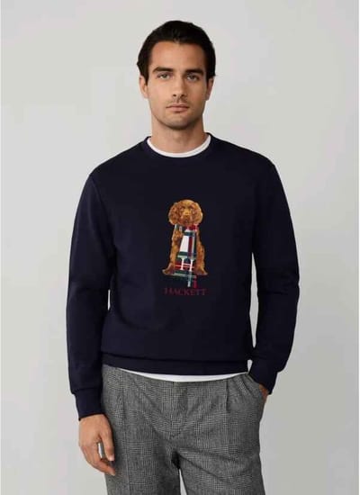 Hackett London Heritage Harry marine sweatshirt