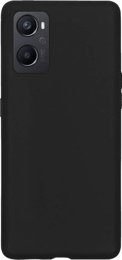 Hoes - Geschikt voor OPPO A76 - Sterk & Shockproof - Hoesje Cover - Siliconen Case - Zwart