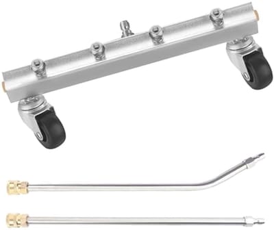 Vixon – Onderstelreiniger voor Hogedrukreiniger – Chassisreiniger & Bodemreiniger Auto – 4 Sproeiers – 4000 PSI – Onderwagenreiniger met 6,4 mm Snelkoppeling – CLEANSUB