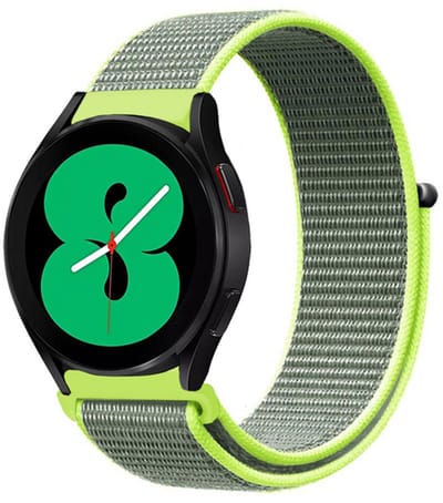 By Qubix - Sport Loop nylon bandje - Neon groen - Geschikt voor Xiaomi Redmi Watch 5 Active / Redmi Watch 5 Lite