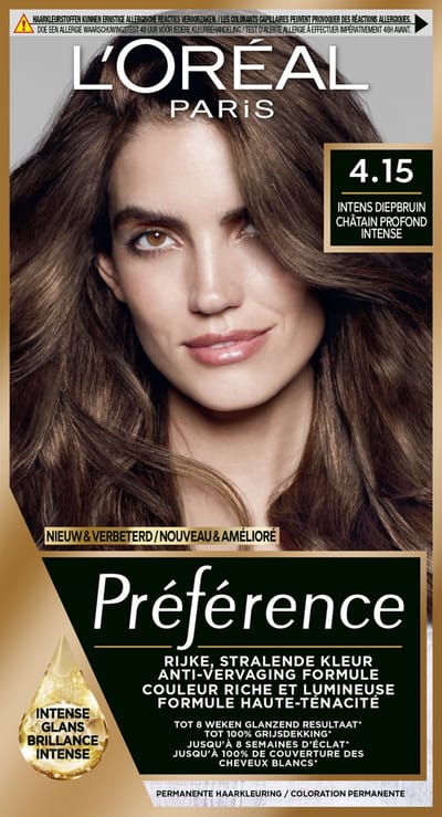 L'Oréal Paris Préférence Kastanje Middenbruin 4 - Permanente Haarkleuring