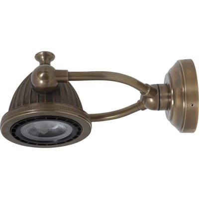 KS Verlichting Wandlamp Benton Antiek Messing