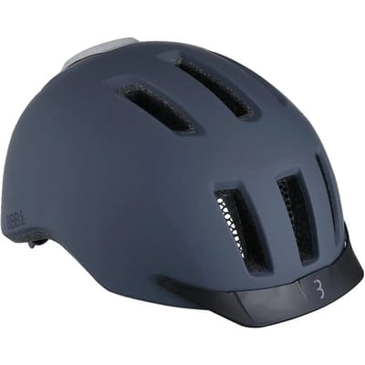 BBB Cycling Grid Fietshelm met Verlichting - Volwassenen - E-bike en Stadsfiets - Mat Zwart - Maat M - BHE-161