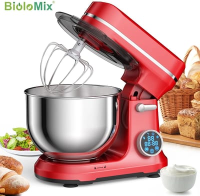 MIAAD Blender - Mixer - Keukenmachine - Met 11 snelheden - 1200W - Geschikt voor zowel lichte mengsels als zwaarder deeg - Kies eenvoudig de juiste snelheid voor kloppen, mixen of kneden