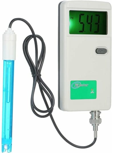 Geschikt voor Hoge precisie PH-meter Draagbare achtergrondverlichting PH-tester Drinkwaterkwaliteitstester voor laboratoriumwater Hydroponie Aquarium Zwembad Wit PH-3012B