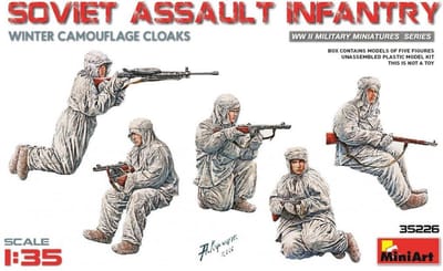 Miniart - Soviet Assault Infantry Winter Camo Cloaks (Min35226) - modelbouwsets, hobbybouwspeelgoed voor kinderen, modelverf en accessoires