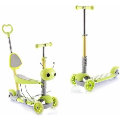 Groeiende Step - InnovaGoods - 3-in-1 - Verstelbaar stuur en zadel - 3 wielen - Antislip grijs
