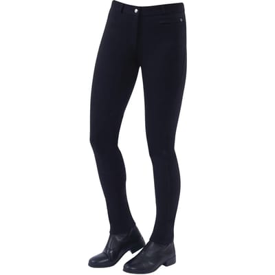 Dames rijbroek met knie rits Dublin Supa-fit zip up