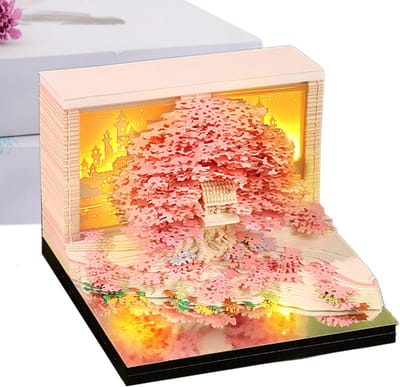 3D Kalender Sculptuur - Papieren Notitieblok - Dagelijkse Planning - Afscheurbare Pagina's - 8.5 x 8.5 x 6.8 cm