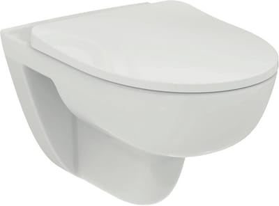 Wanddiepspoel-WC i.life A zonder spoor, RimLS+ spoeling en softclose bril
