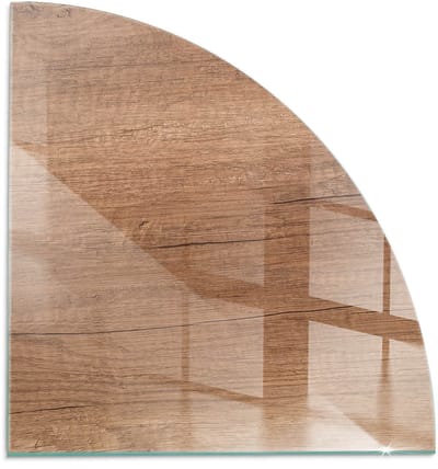 Tulup Kachel Vloerplaat - Natuurlijk houtpatroon Plaat Onder Houtkachel - 1/4 100 cm x 100 cm - Bruin Plaat Voor Onder Houtkachel - Kwartaal Kachel Vloerplaat - Vloerplaat Openhaard - Vloerplaat Voor Kachel - Vloerplaat Voor Houtkachel
