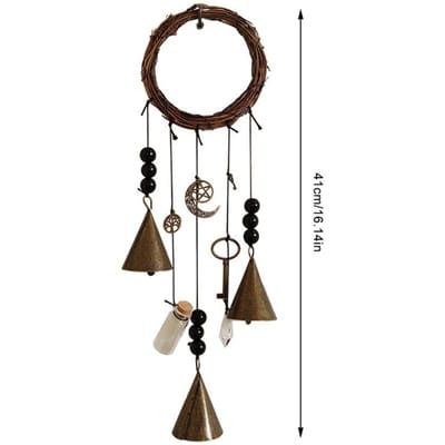 Creatieve Magische Heksenbellen Windgong Raamornament Kwaadaardig Kristal Hangend Hanger Handgemaakte Hangende Heksenbellen voor Huisdeur